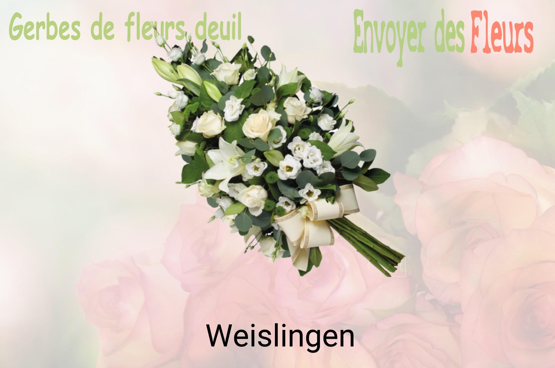 Gerbe de fleurs de deuil livrée à Weislingen